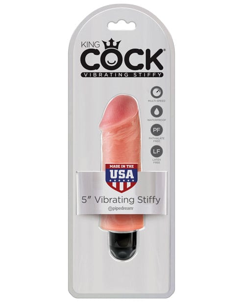 "King Cock 7"" Vibrating Stiffy" Flesh / 5" Vibrators