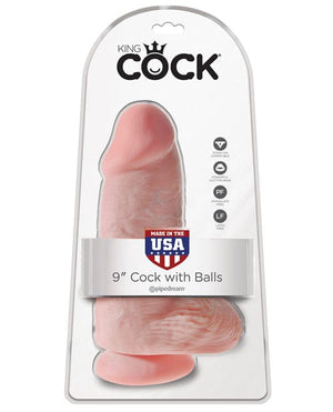 "King Cock 9"" Chubby" Flesh Dongs & Dildos