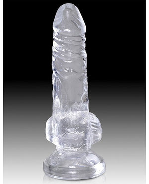 King Cock Clear Cock W/balls Dongs & Dildos
