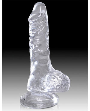 King Cock Clear Cock W/balls Dongs & Dildos