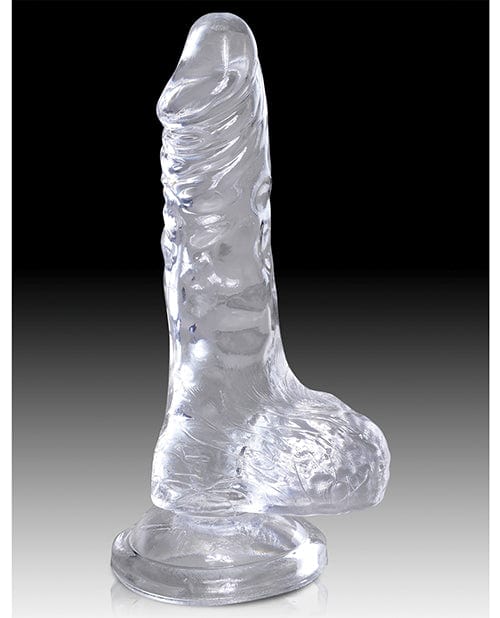 King Cock Clear Cock W/balls Dongs & Dildos