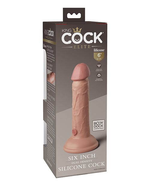 King Cock Elite 6" Dual Density Silicone Cock Dongs & Dildos