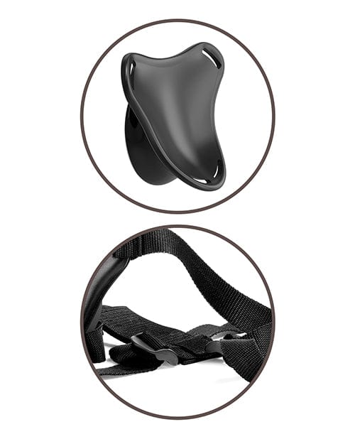 King Cock Elite Beginner's Body Dock Strap On Harness - Black Strap Ons