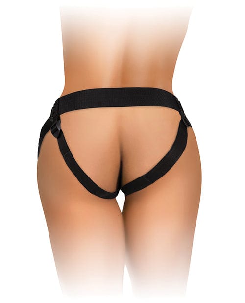 King Cock Elite Beginner's Body Dock Strap On Harness - Black Strap Ons