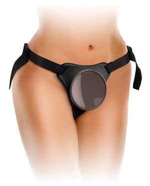 King Cock Elite Comfy Body Dock Strap On Harness - Black Strap Ons