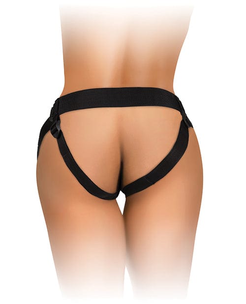 King Cock Elite Comfy Body Dock Strap On Harness - Black Strap Ons
