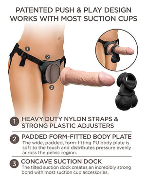 King Cock Elite Deluxe Silicone Body Dock Kit Strap Ons