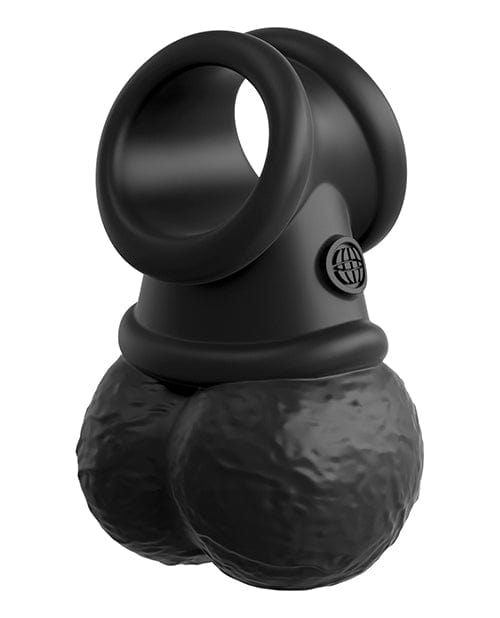 King Cock Elite The Crown Jewels Vibrating Swinging Balls - Black Penis Enhancement