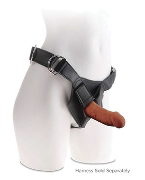King Cock Plus 6" Triple Density Cock - Brown Dongs & Dildos