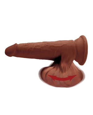 King Cock Plus 8" Triple Density Cock w/Swinging Balls - Brown Dongs & Dildos
