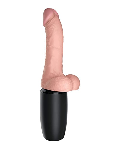 King Cock Plus Thrusting, Warming & Vibrating  6.5" Triple Threat Dong Vibrators