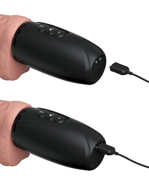 King Cock Plus Thrusting, Warming & Vibrating 6.5" Triple Threat Dong Vibrators