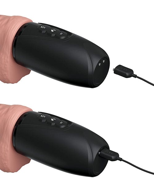 King Cock Plus Thrusting, Warming & Vibrating  6.5" Triple Threat Dong Vibrators