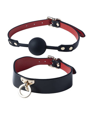 Kinky BDSM Kit 5 Piece Bondage Set - Black Bondage Blindfolds & Restraints