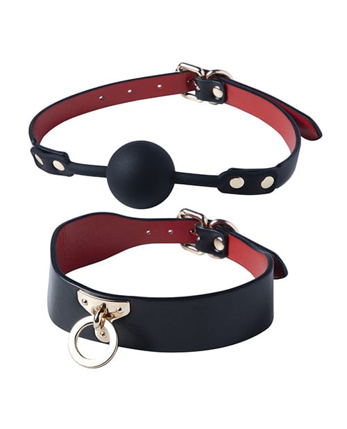 Kinky BDSM Kit 5 Piece Bondage Set - Black Bondage Blindfolds & Restraints