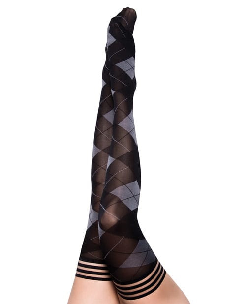 Kix'ies Kimmie Argyle Thigh High Argyle A Lingerie