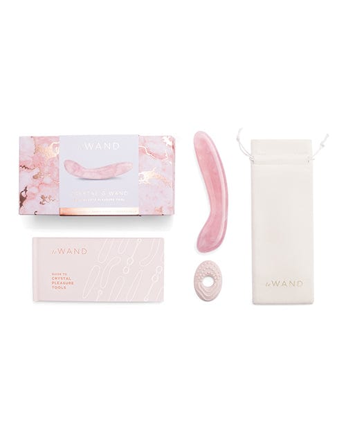 Le Wand Crystal G-Wand Stimulator - Rose Quartz Dongs & Dildos
