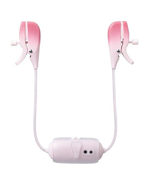 Lovense Gemini Vibrating Nipple Clamps - Pink Bondage Blindfolds & Restraints
