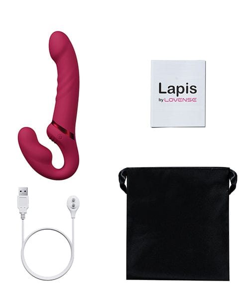 Lovense Lapis Vibrating Strapless Strap On - Pink Strap Ons