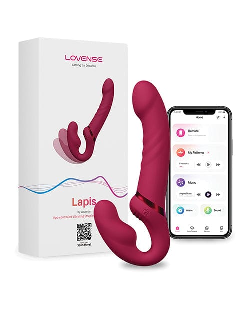 Lovense Lapis Vibrating Strapless Strap On - Pink Strap Ons