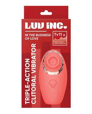 Luv Inc. Triple - Action Clitoral Vibrator Coral Stimulators