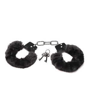 Master Series Cuffed In Fur Furry Handcuffs Black Bondage Blindfolds & Restraints