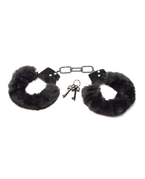 Master Series Cuffed In Fur Furry Handcuffs Black Bondage Blindfolds & Restraints