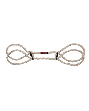 Merci Hogtie - Bind & Tie Wrist or Ankle Cuffs - 6 mm Hemp -Black Bondage Blindfolds & Restraints