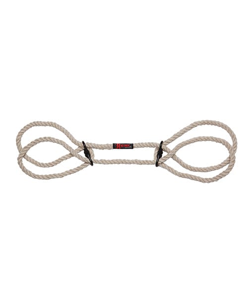 Merci Hogtie - Bind & Tie Wrist or Ankle Cuffs - 6 mm Hemp -Black Bondage Blindfolds & Restraints