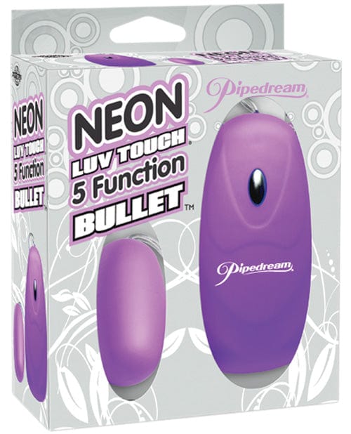 Neon Luv Touch Bullet - 5 Function Purple Stimulators