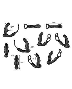 Nexus Simul8 Wave Dual Cock Ring Prostate Massage - Black Anal Products