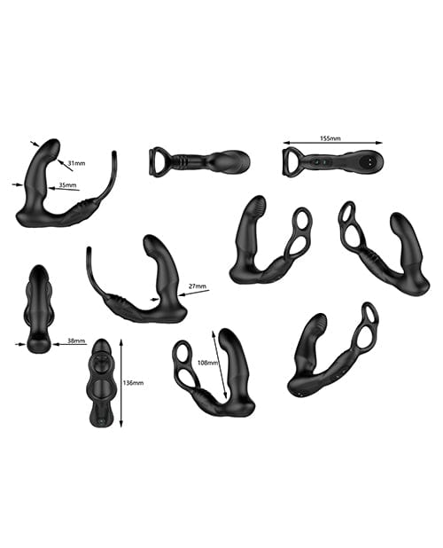 Nexus Simul8 Wave Dual Cock Ring Prostate Massage - Black Anal Products