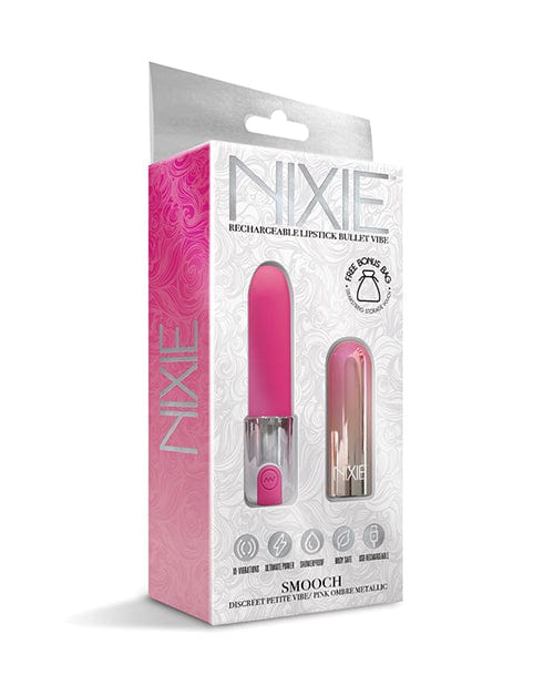 Nixie Smooch Rechargeable Lipstick Vibrator Pink Ombre Stimulators