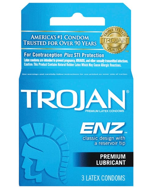 Paradise Marketing Condoms 3 Trojan Enz Lubricated Condoms