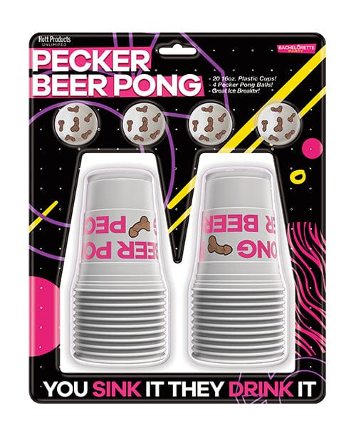 Pecker Beer Pong Balls - 4 pk Games For Parties