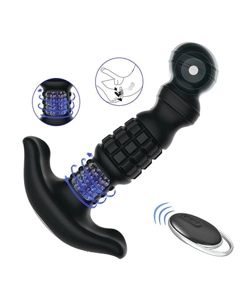 Pineapple Man Vibrating Prostate Massager - Black Anal Products