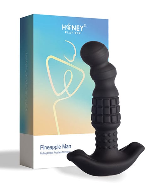 Pineapple Man Vibrating Prostate Massager - Black Anal Products