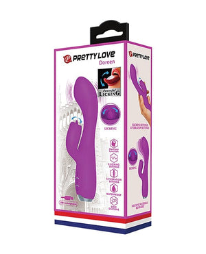 Pretty Love Gloria Licking Rabbit - Fuchsia Vibrators