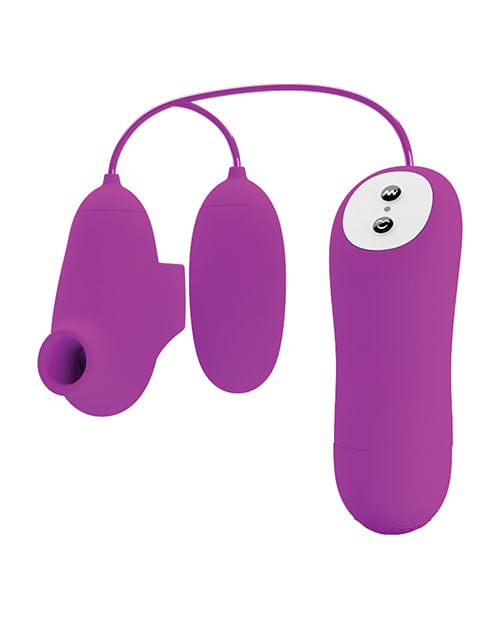 Pretty Love Suction & Vibro Bullets - Fuchsia Stimulators