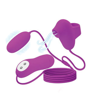 Pretty Love Suction & Vibro Bullets - Fuchsia Stimulators
