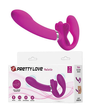 Pretty Love Valerie Strapless Strap On - Fuchsia Strap Ons