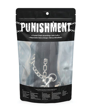 Punishment Crystal Detail Handcuffs Bondage Blindfolds & Restraints
