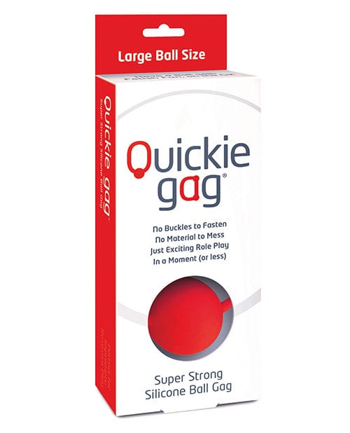 Quickie Ball Gag Medium Red / Large Bondage Blindfolds & Restraints