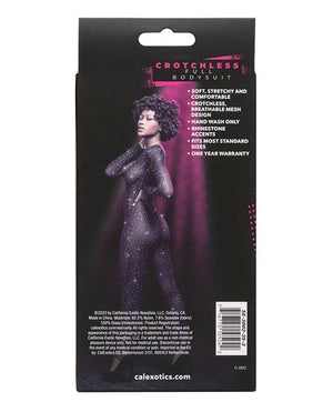 Radiance Crotchless Full Body Suit Black O/S Lingerie