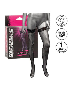 Radiance Thigh High Stockings - Black Lingerie