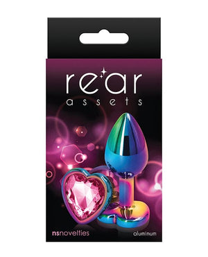 Rear Assets Mulitcolor Heart Pink / Small Anal Products