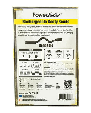 Rechargeable Booty Beads - Black Anal Products