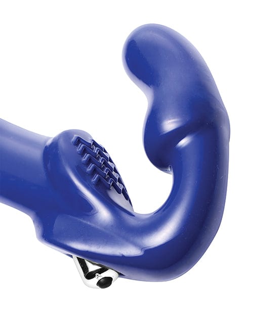 Revolver II Strapless Strap on G-Spot Dildo - Blue Strap Ons