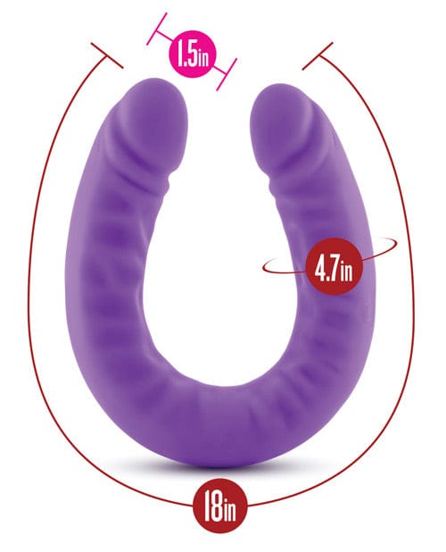 "Ruse 18"" Slim Double Dong" Purple Dongs & Dildos