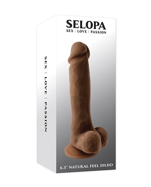 Selopa 6.5" Natural Feel Dildo Dark Dongs & Dildos